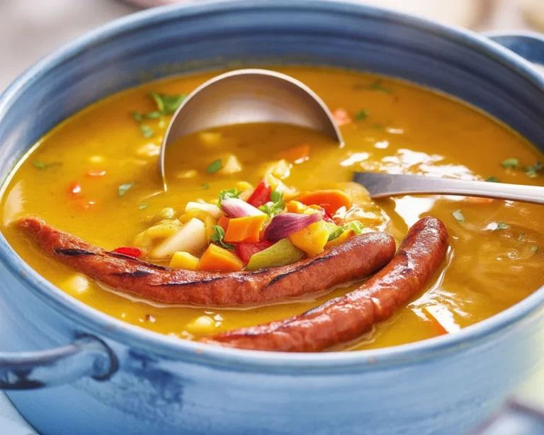 Cremige Kürbissuppe mit Hokkaido und gerösteten Kürbiskernen für den Herbst.