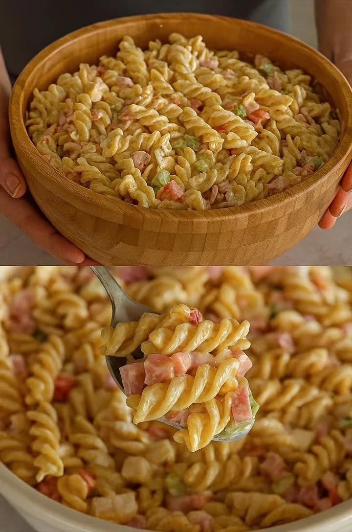 Nudelsalat deluxe mit frischem Gemüse und aromatischen Zutaten