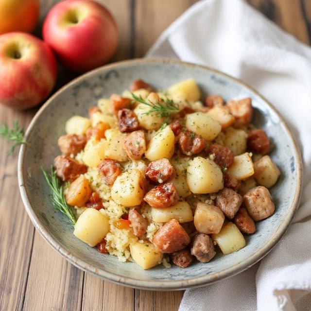 🥔🍏 Rezept: Himmel und Erde – Kartoffeln mit Äpfeln und Wurst