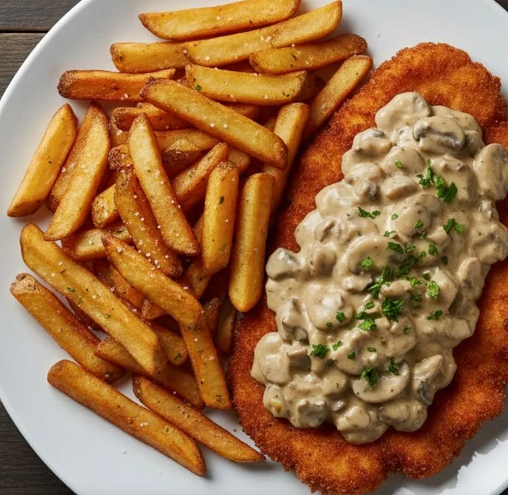 Schwarzwälder Jägersauce in einer Schüssel, serviert mit Fleischgerichten.