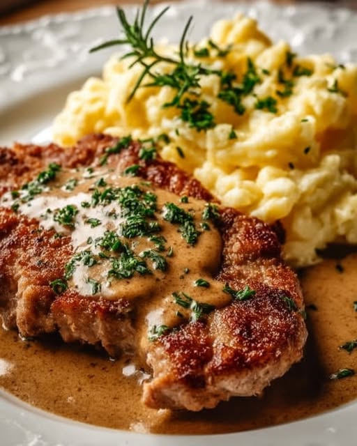 Klassisches Rahmschnitzel – zart & sahnig