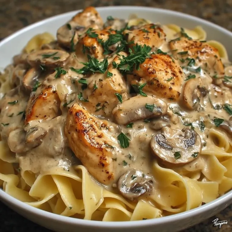 Tagliatelle mit Hühnchen und Champignons – Cremig, schnell & unwiderstehlich lecker