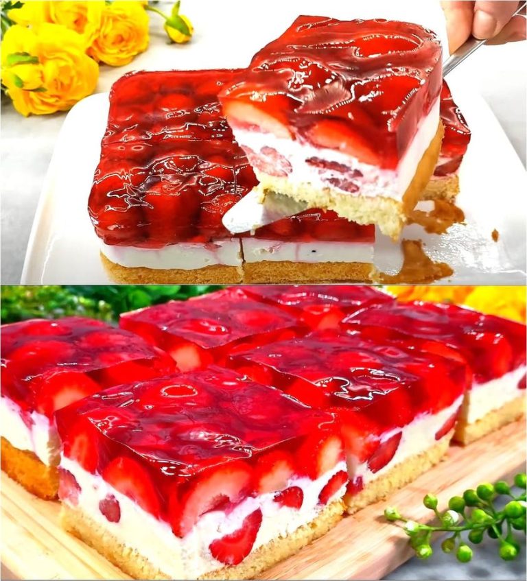 Der berühmteste Erdbeerkuchen, der auf der Zunge zergeht – Unglaublich leckerer Kuchen in 15 Minuten