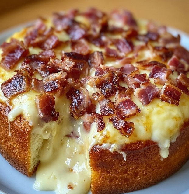 Pikanter Kuchen mit Camembert und Speck – Herzhaft, einfach & unglaublich lecker