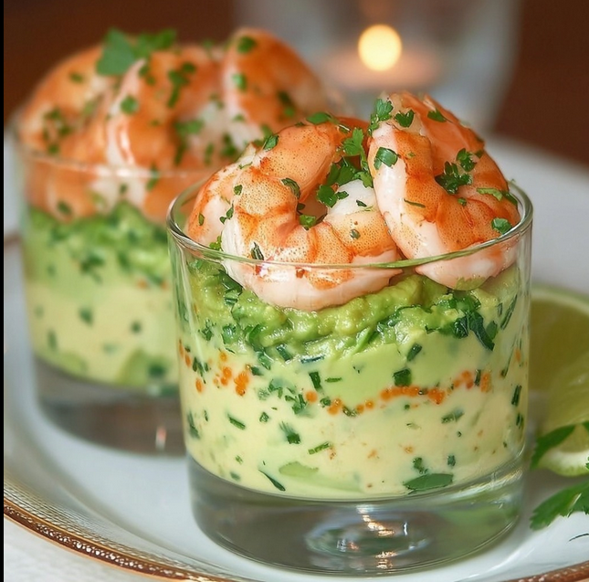 Avocado- und Garnelen-Verrines – leichte Vorspeise & perfekt für Partys