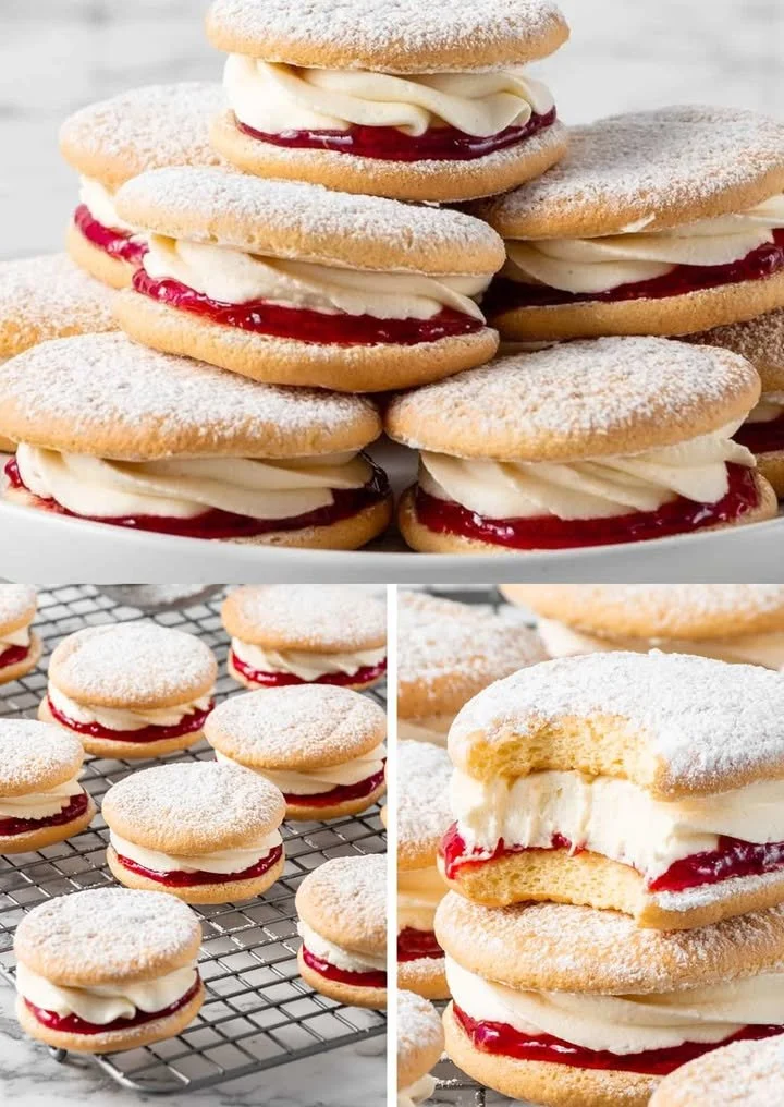 Fantastische Himbeer Küsschen mit Buttercreme für besondere Anlässe