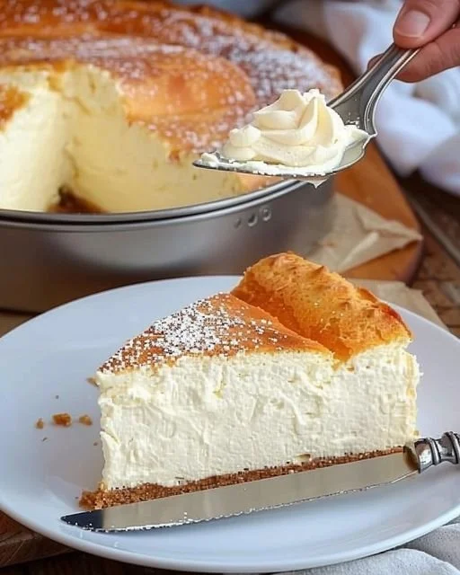Delikater Quarkkuchen mit fruchtigem Belag und zarter Konsistenz.