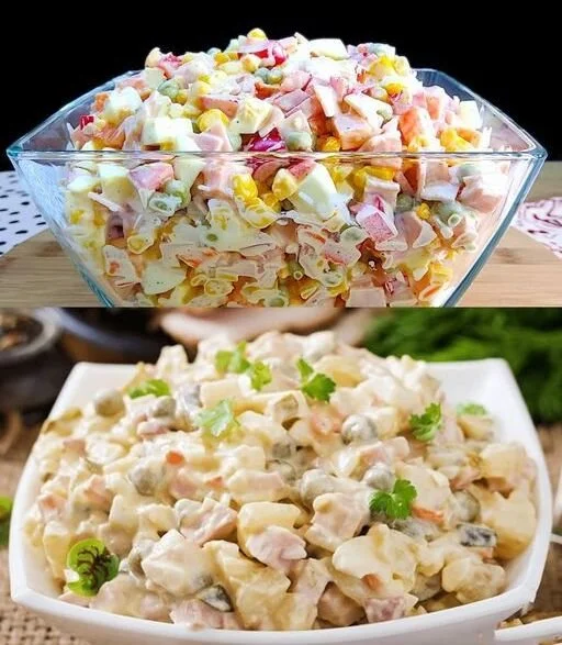 Schneller 5 Minuten Weihnachtssalat in einer Schüssel