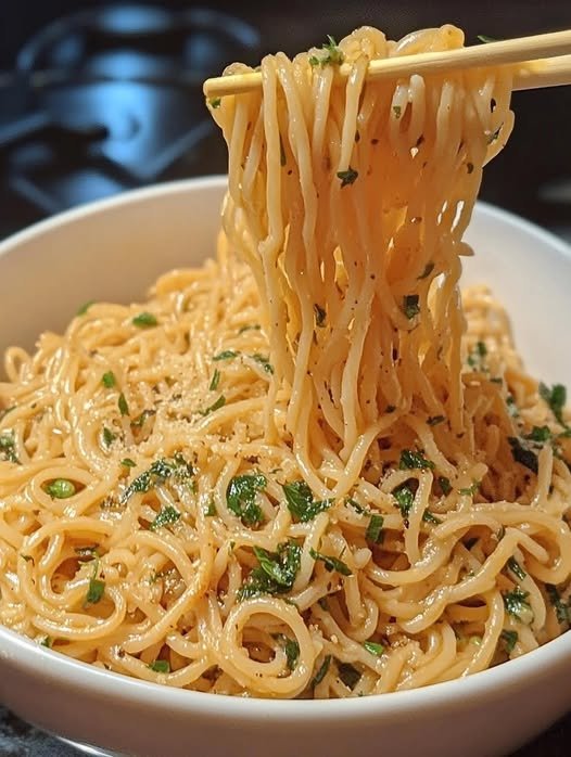 Spaghetti mit Knoblauch