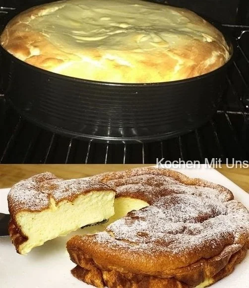 Schneller Blitz Käsekuchen mit cremiger Füllung und knusprigem Boden
