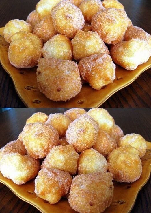 Leckere Quarkinis auf einem Teller serviert