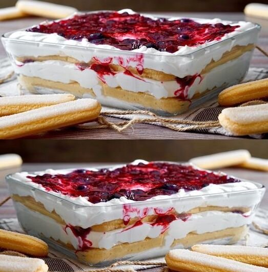 Weihnachtliches Schichtdessert