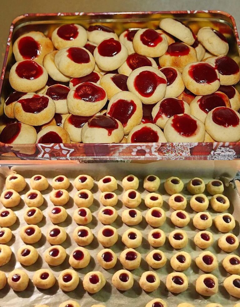 🍪💖 Zarte Marzipan-Plätzchen mit Himbeergelee – einfach & himmlisch!