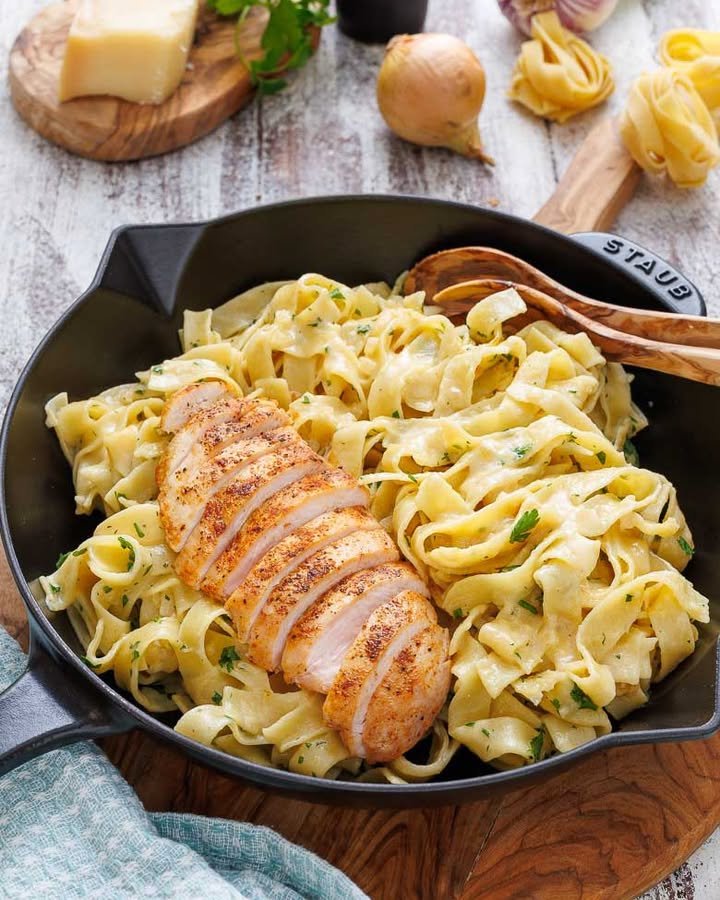 Hühnchen Alfredo Pasta