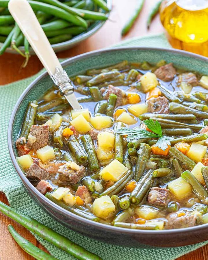 Bohneneintopf mit grünen Bohnen