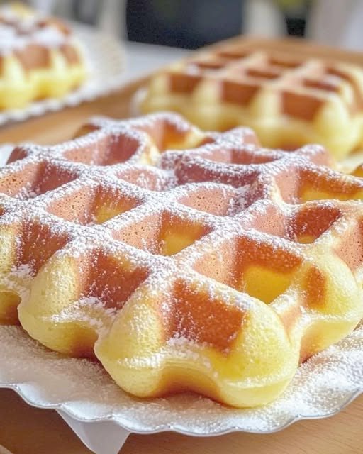 Hausgemachte Belgische Waffeln