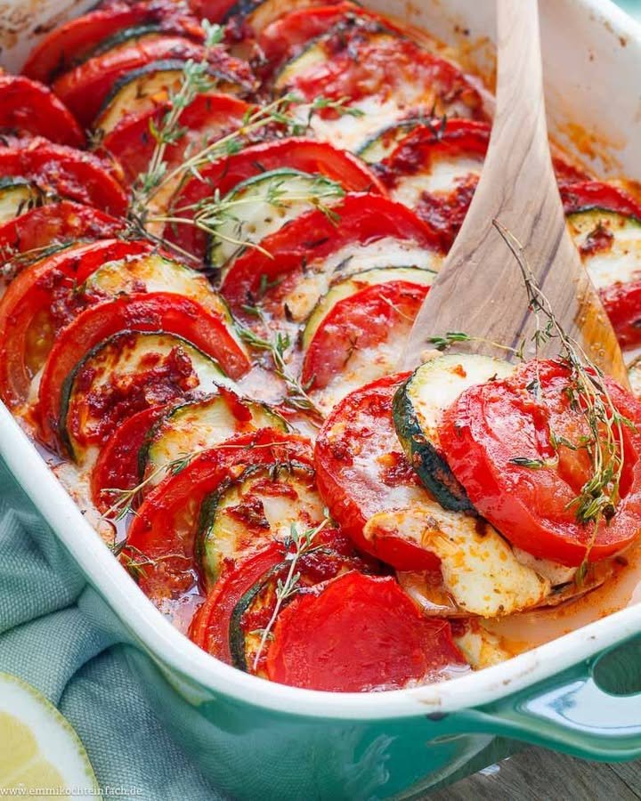 Tomaten Zucchini Auflauf