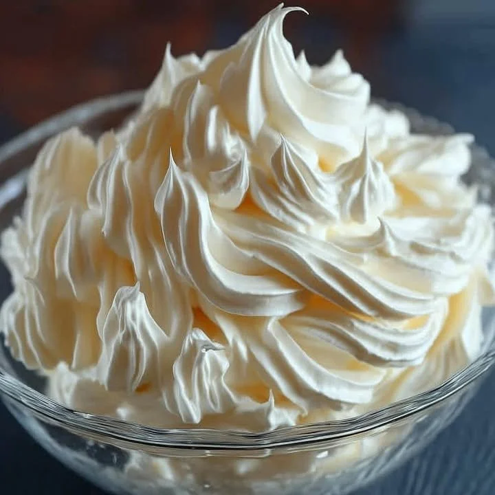 Schlagcreme mit Mascarpone als Topping für Desserts