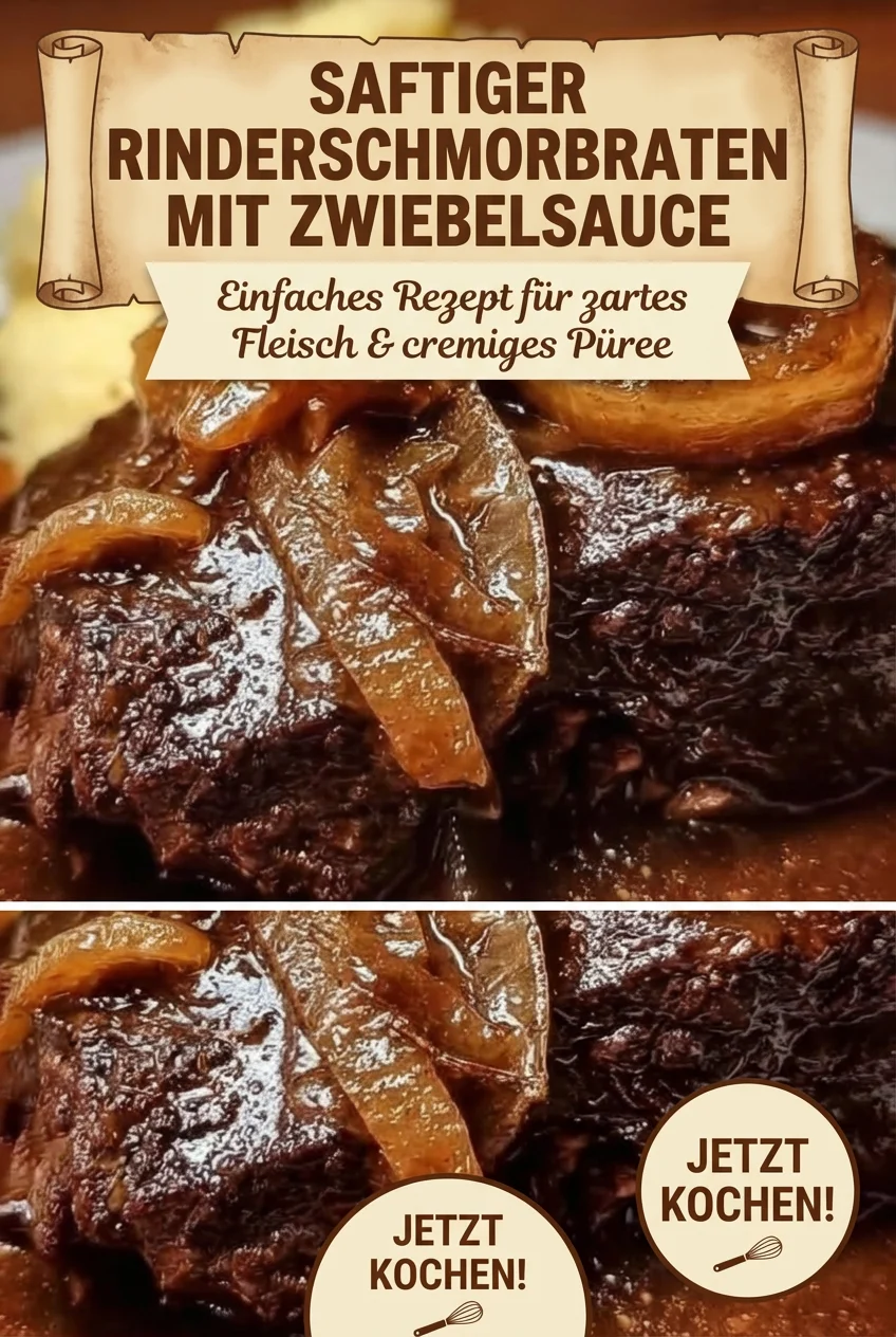 Gedünsteter Zwiebelrostbraten