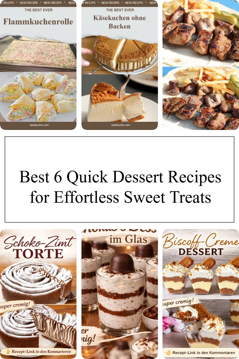 Quick dessert recipes featuring effortless sweet treats for delicious indulgence.