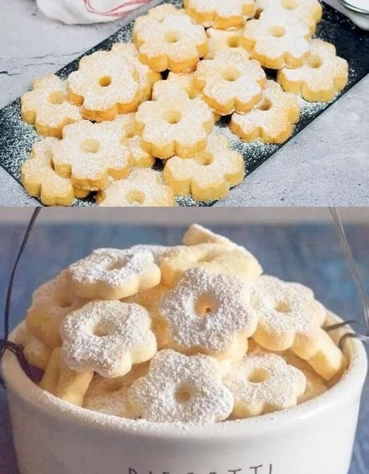 Die besten Butterkekse auf einem Teller angerichtet