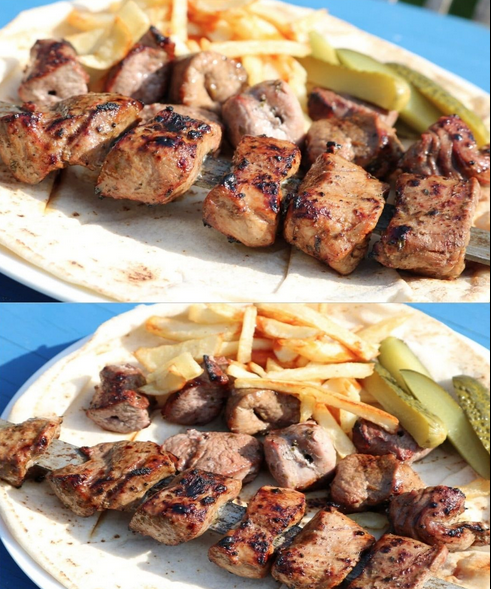 Schaschlik mit Pommes – ein Klassiker vom Grill!