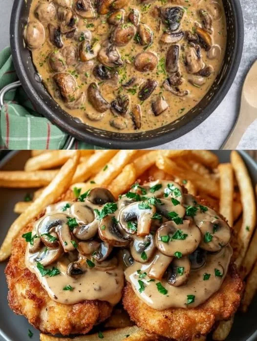 Hausgemachte Jägersauce mit Pilzen für ein köstliches Gericht