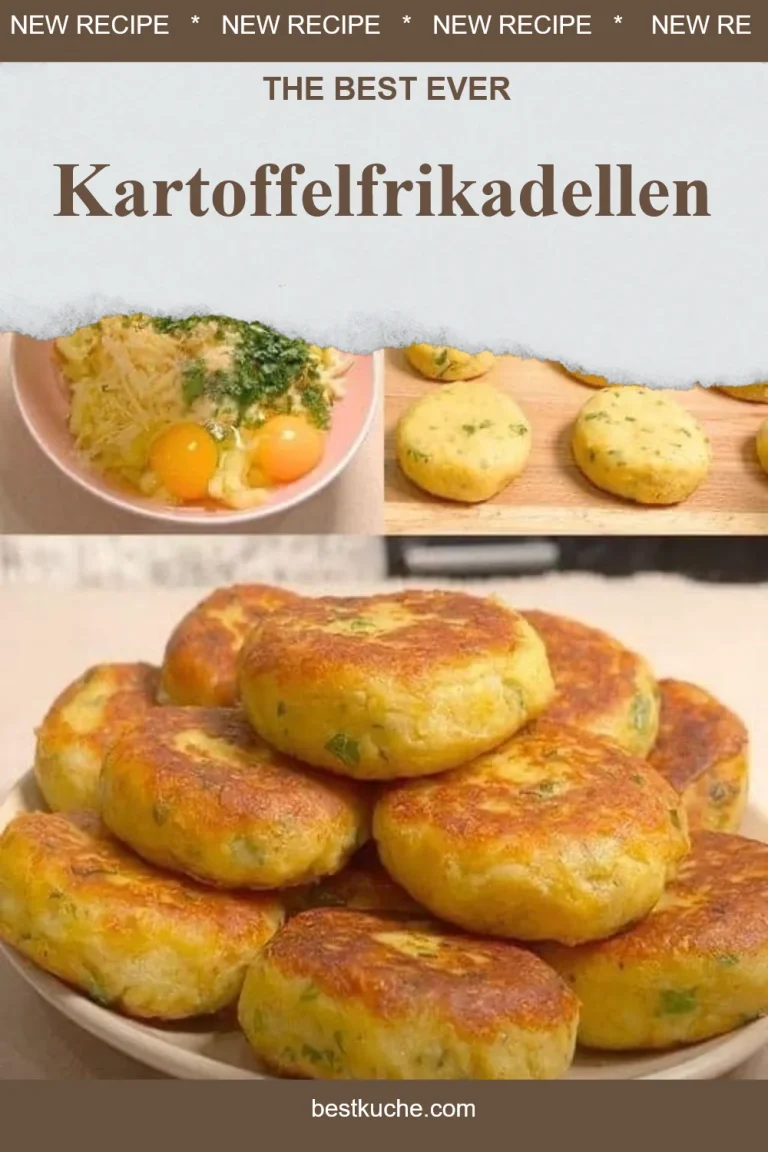Leckere Kartoffelfrikadellen auf einem Teller serviert