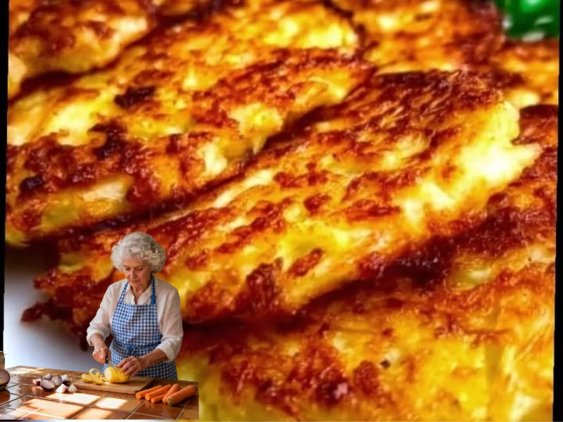 Klassische Reibekuchen frisch zubereitet auf einem Teller