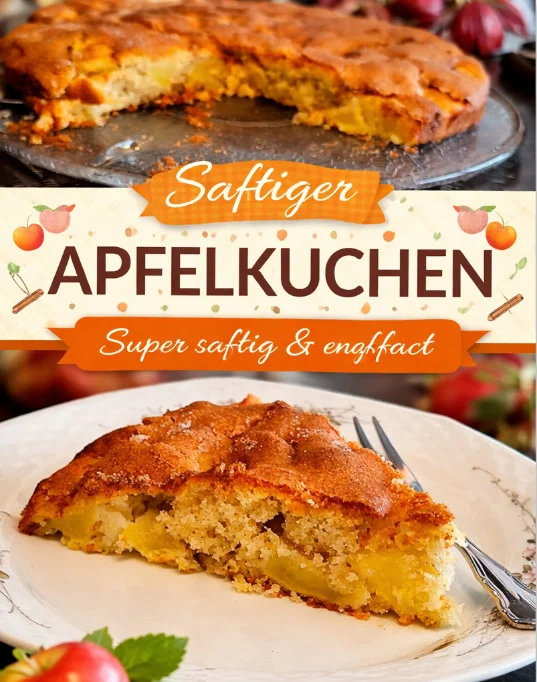 Schneller Apfelkuchen RUCK-ZUCK-APFELKUCHEN mit frischen Äpfeln und aromatischem Duft.