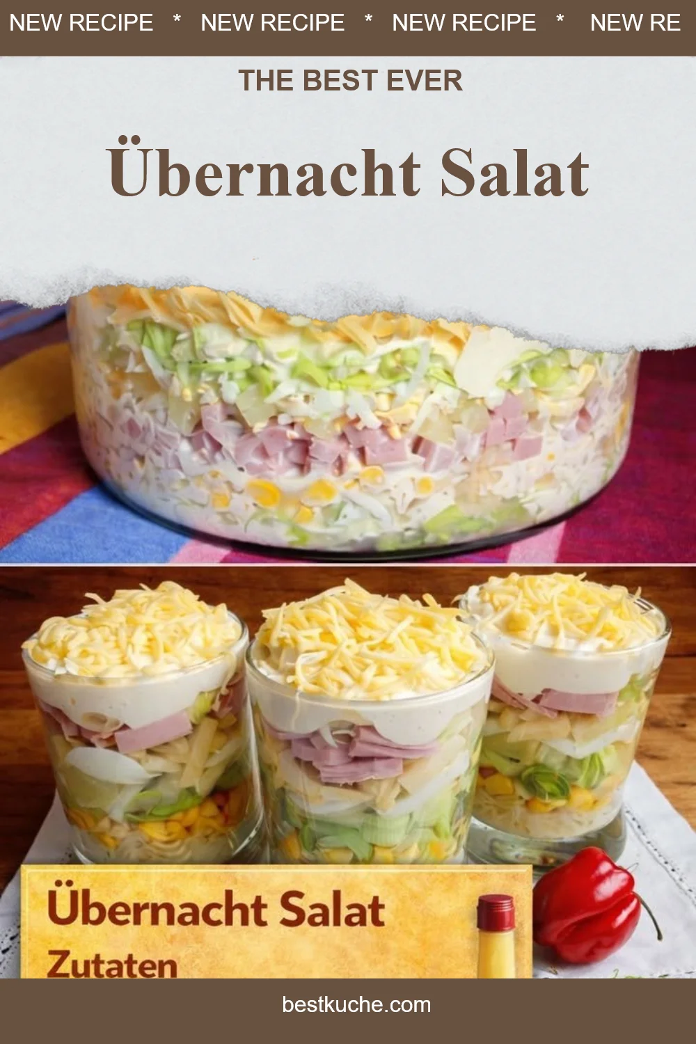 Leckere Übernacht Salat Variationen für gesunde Mahlzeiten