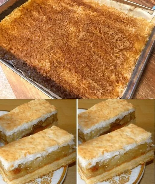 Weihnachtlicher Apfelkuchen mit Äpfeln und Zimt auf einer festlichen Tafel