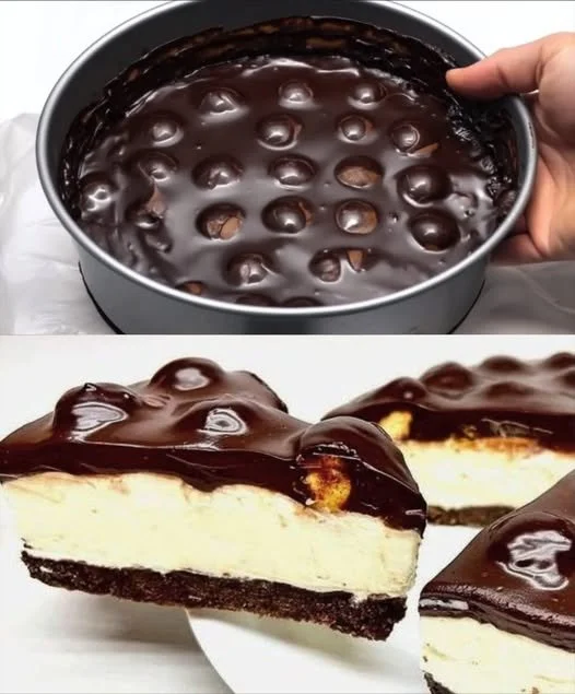 Leckere Wilde Sau Torte ohne Backen auf einem Teller dekoriert