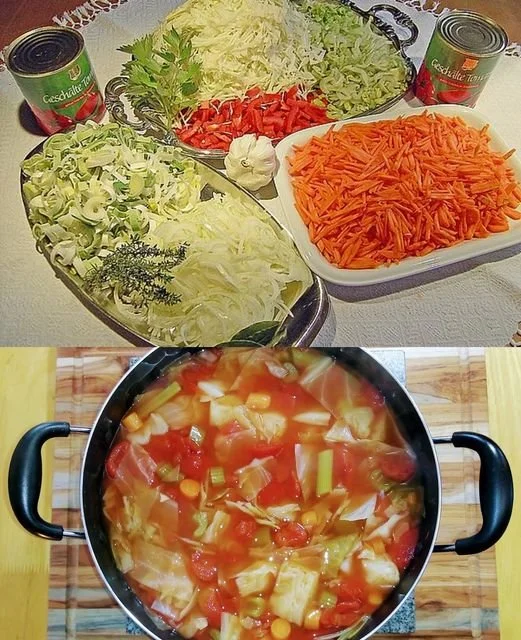 Schüssel mit Wundersuppe, gesund und sättigend