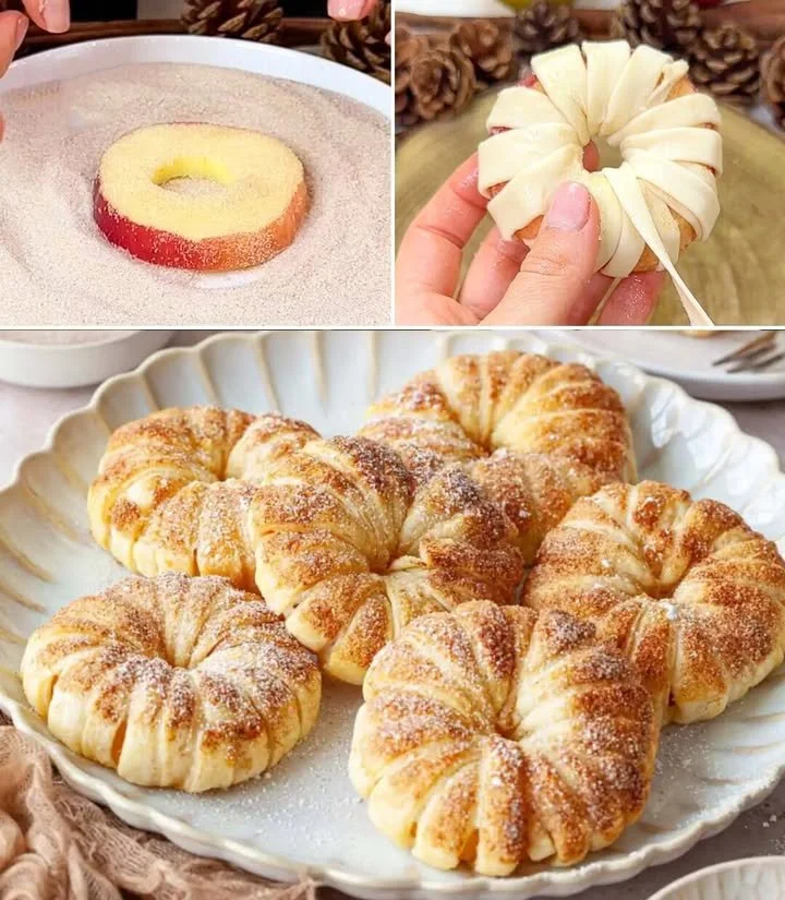 Leckere Apfelringe als gesunder Snack oder Zutat für verschiedene Rezepte.