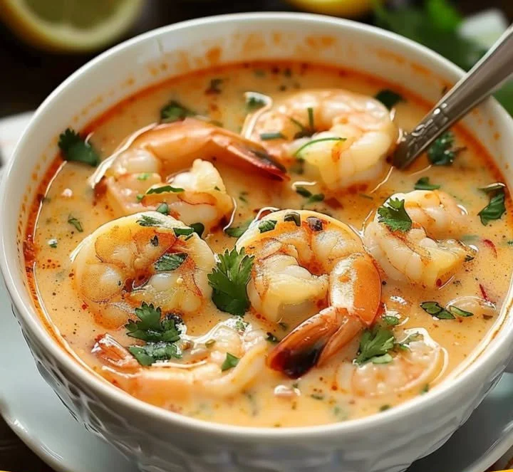 Scharfe Kokosnuss-Garnelen-Suppe