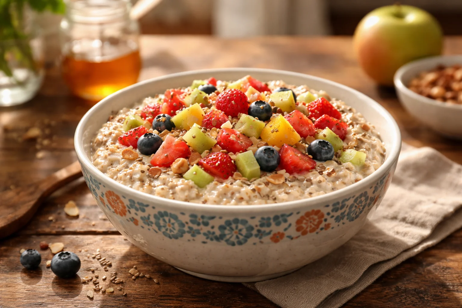 Bircher Müesli: Swiss-Style Oats with Apples, Nuts & Yogurt