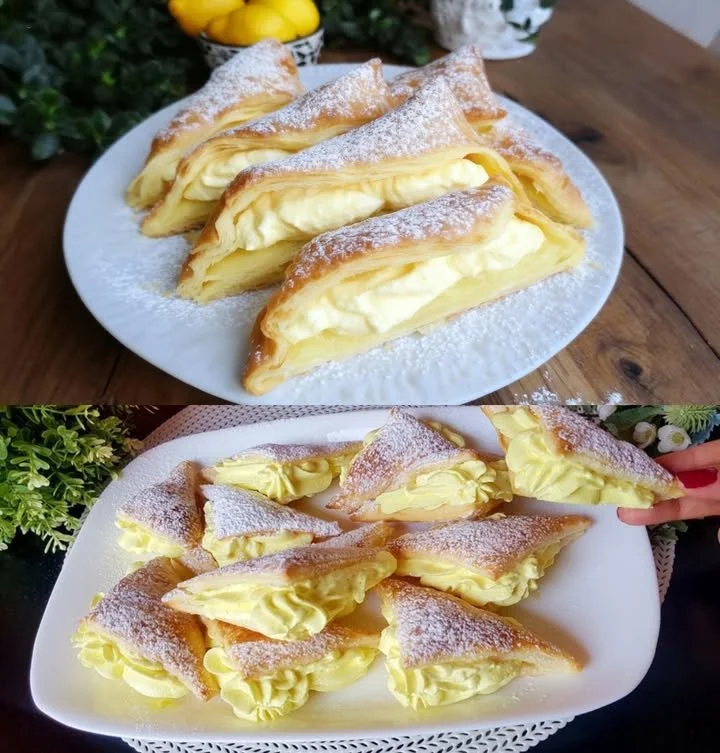 Blätterteig-Mascarpone-Taschen