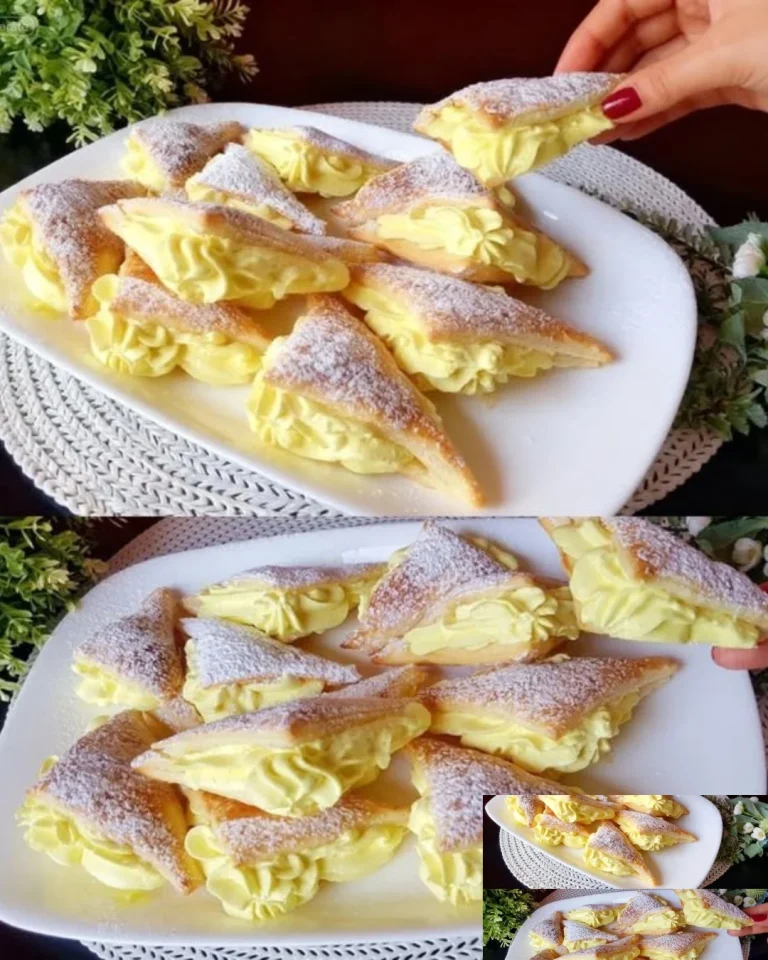 Blätterteig-Mascarpone-Taschen, frisch gebacken und köstlich gefüllt