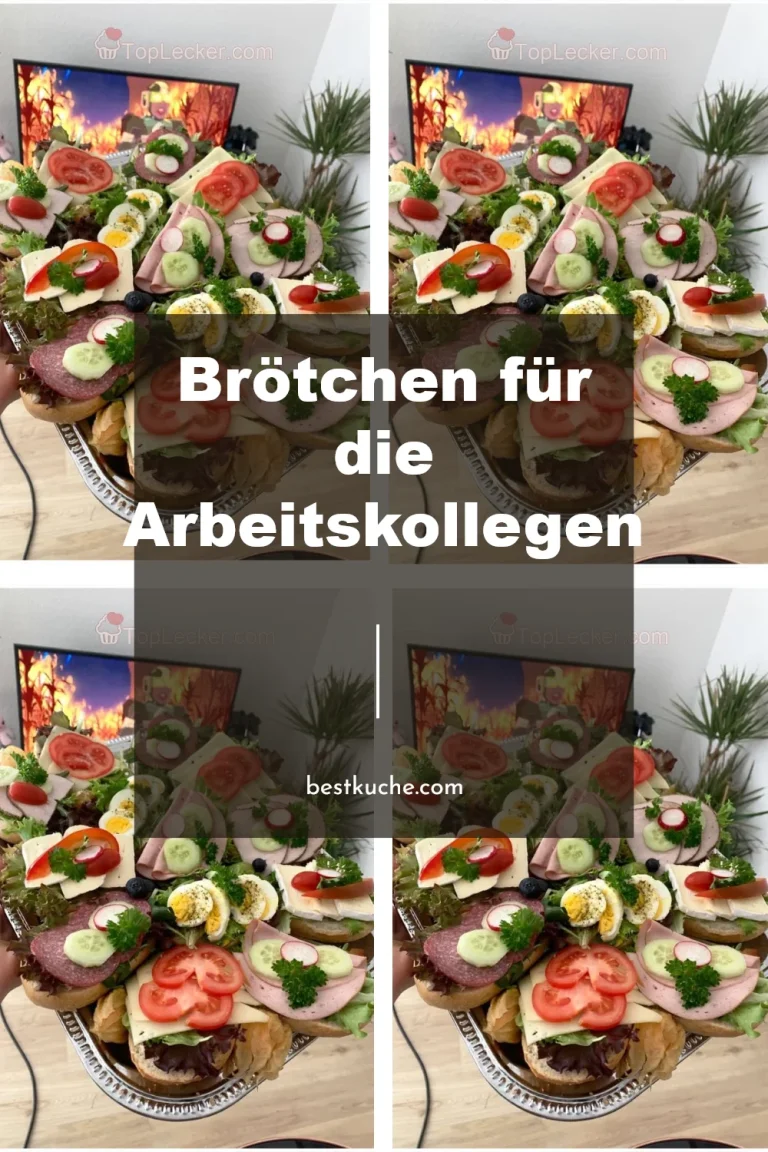 Frische Brötchen für die Arbeitskollegen auf einem Tisch im Büro