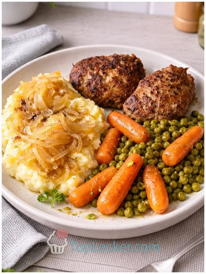 Buletten mit Kartoffelbrei