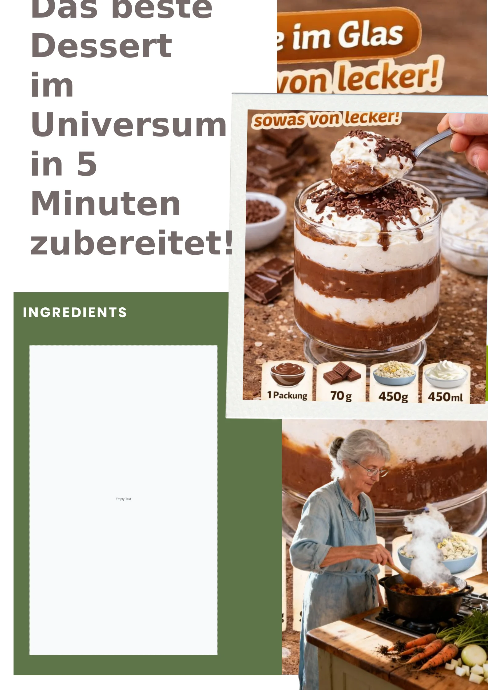 Das beste Dessert im Universum schnell zubereitet