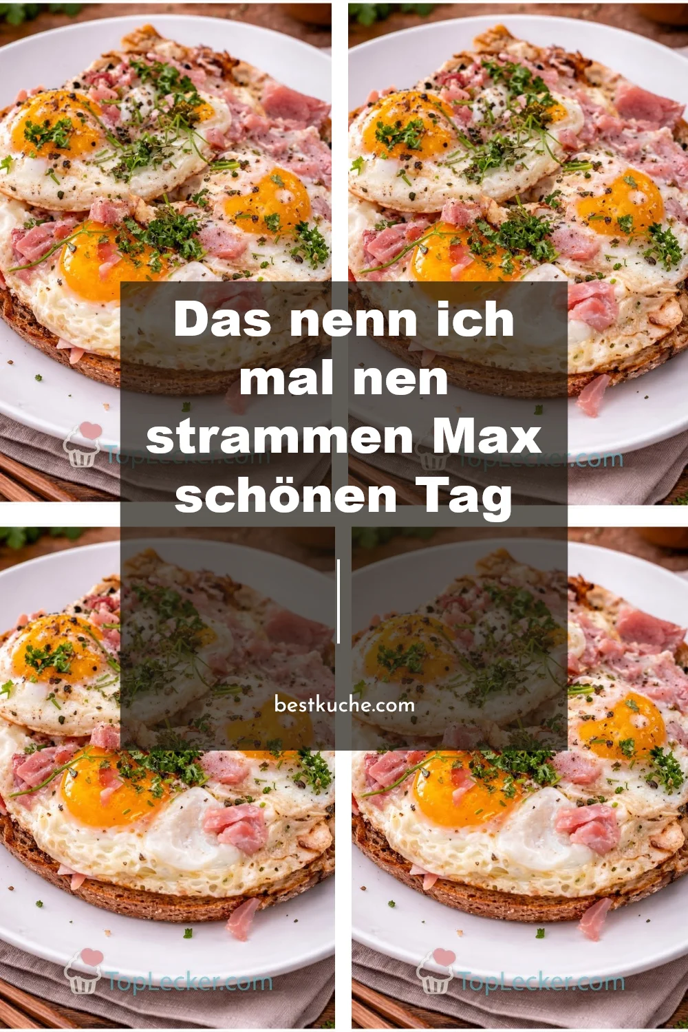 Bild von einem strammen Max, der einen schönen Tag erlebt