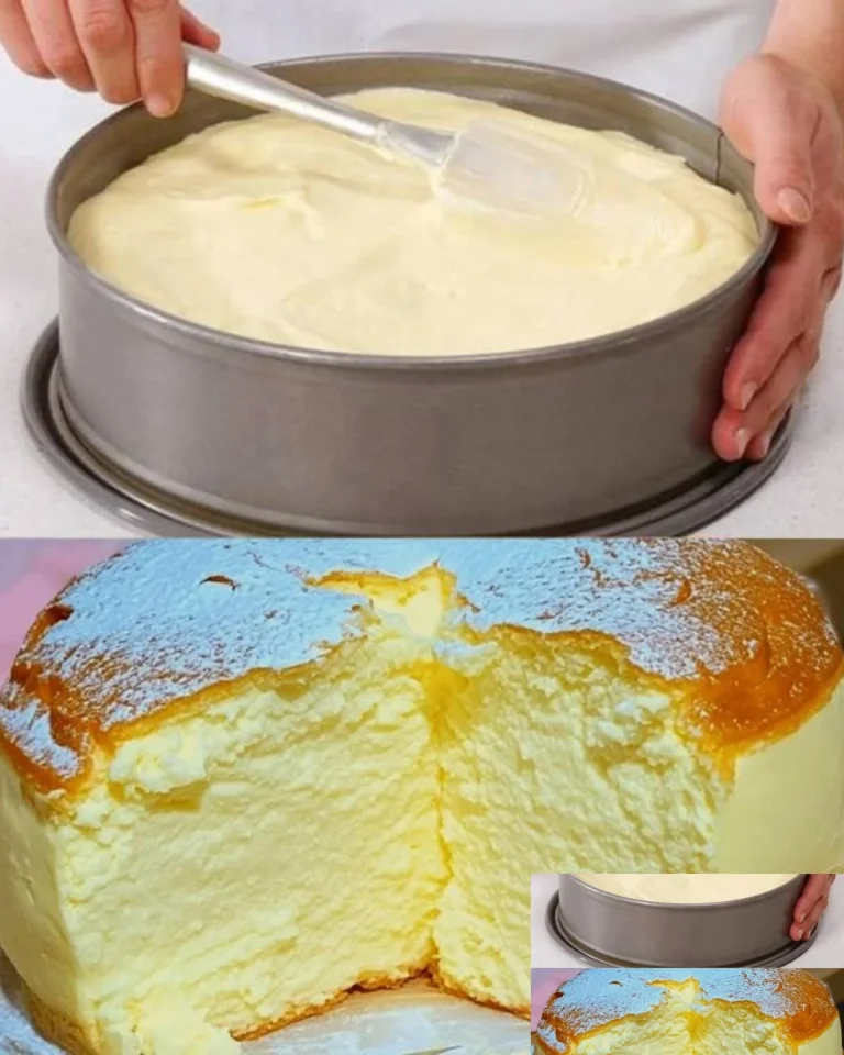 Leckerer Familien Quarkkuchen auf einem Teller, garniert mit Früchten