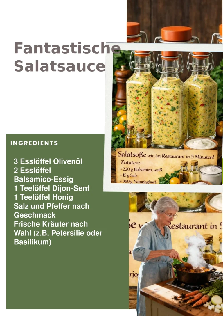 Fantastische Salatsauce für frische Salate