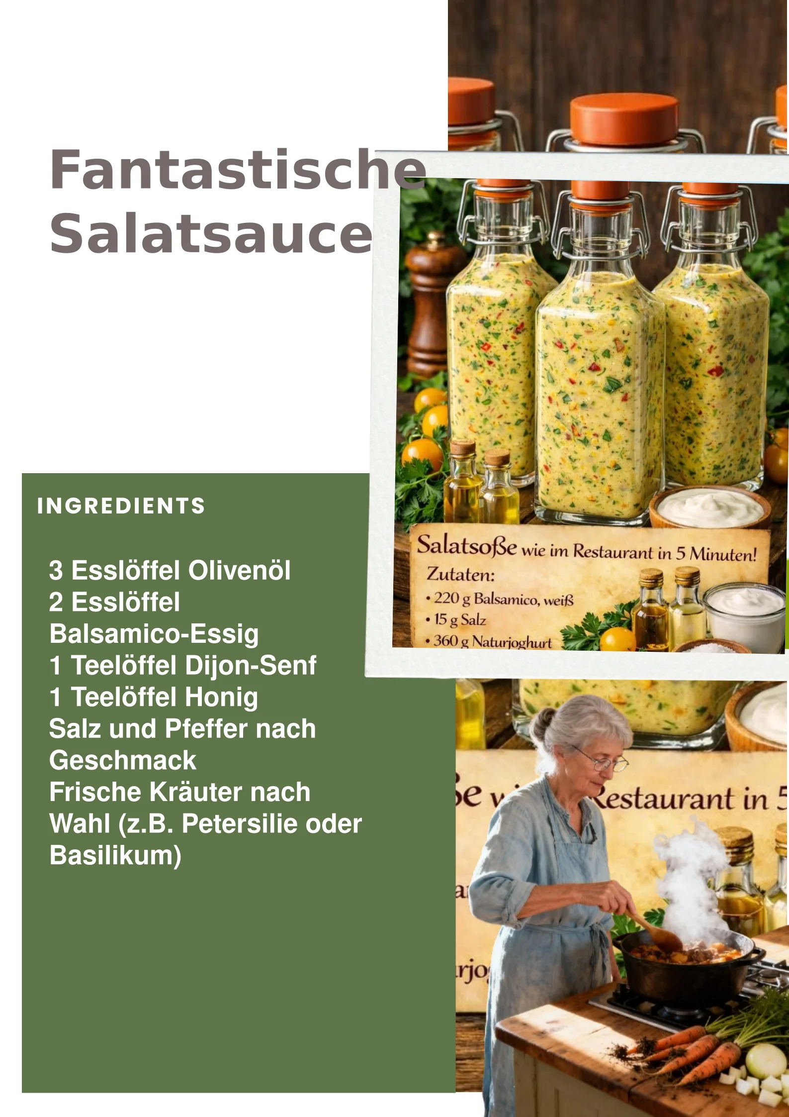 Fantastische Salatsauce