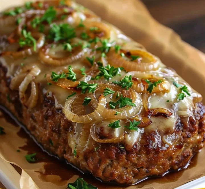 Französischer Zwiebel-Hackbraten