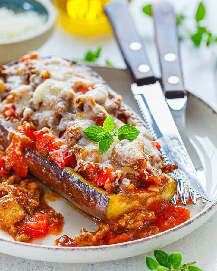 Gefüllte Auberginen