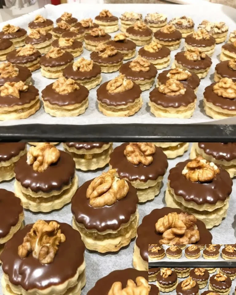 Ischler Törtchen mit Schokolade und einer cremigen Füllung