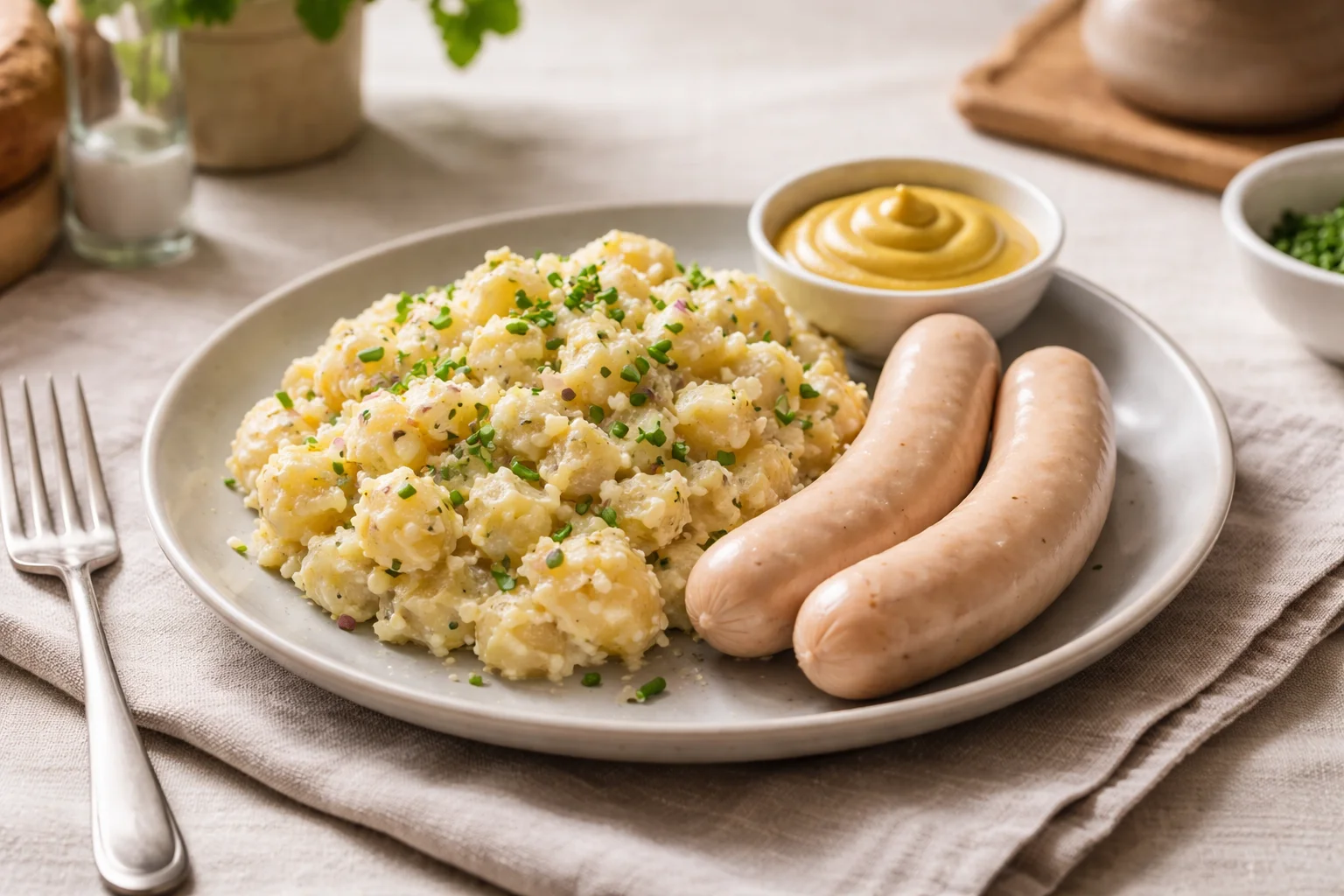 Kartoffelsalat mit W&uuml;rstchen Rezept